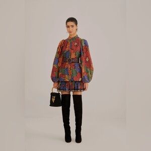 FARM Rio Colorful Long Sleeve Dress